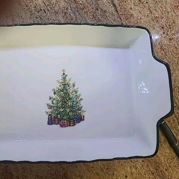 Christopher Radko Traditions Holiday Celebrations - Baking Pan 13” X 9.5” NEW - Picture 3 of 11